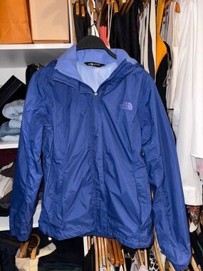 The North Face Royal Blue Hooded Windbreaker Jacket